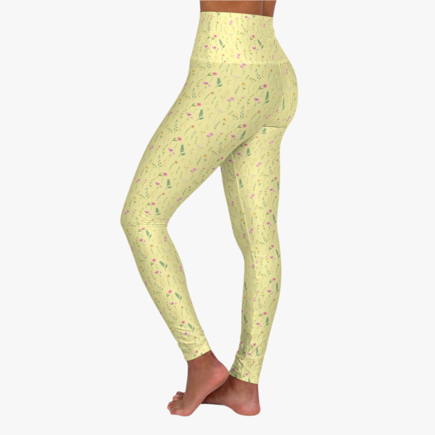 Soft Girl Floral Yoga Leggings