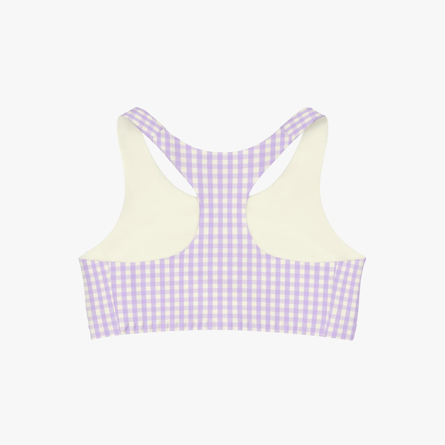 Gingham Soft Girl Seamless Sports Bra