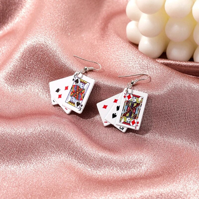 KidCore Aces Playing Card Earrings