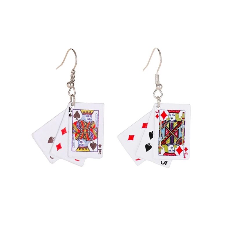 KidCore Aces Playing Card Earrings