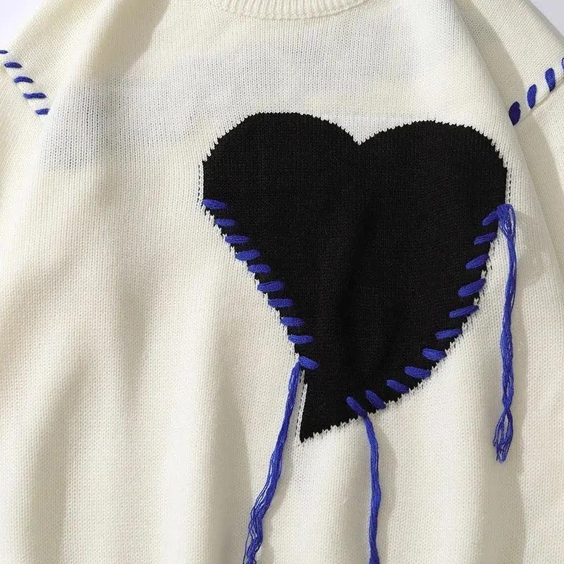 Dripping Heart Oversized Sweater