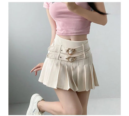 Luvie Pleated Mini Skirt