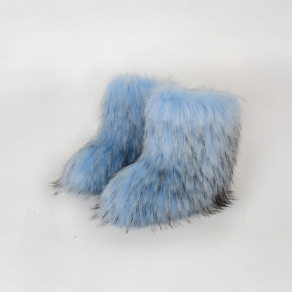 Y2K Furry Snow Boots