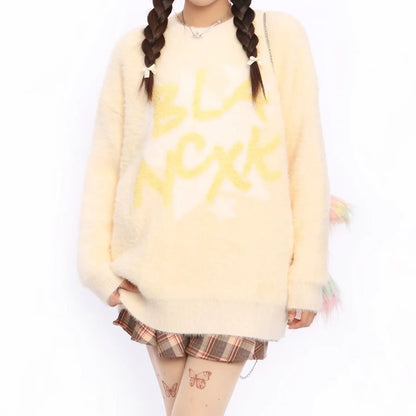 Coquette Kawaii Graphic Knit Sweater