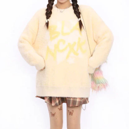 Coquette Kawaii Graphic Knit Sweater