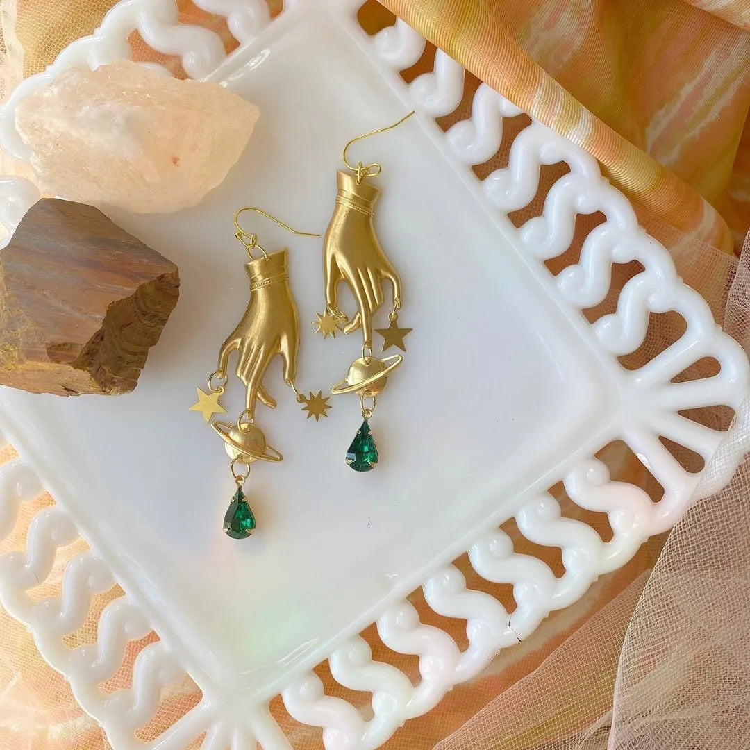 Witchy Celestial Hands Earrings