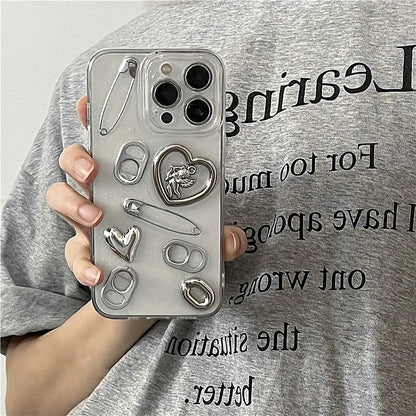 Metal Heart iPhone Case