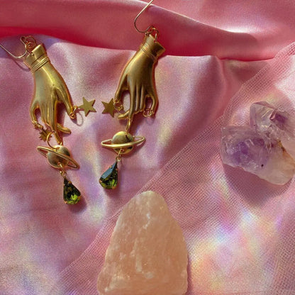 Witchy Celestial Hands Earrings