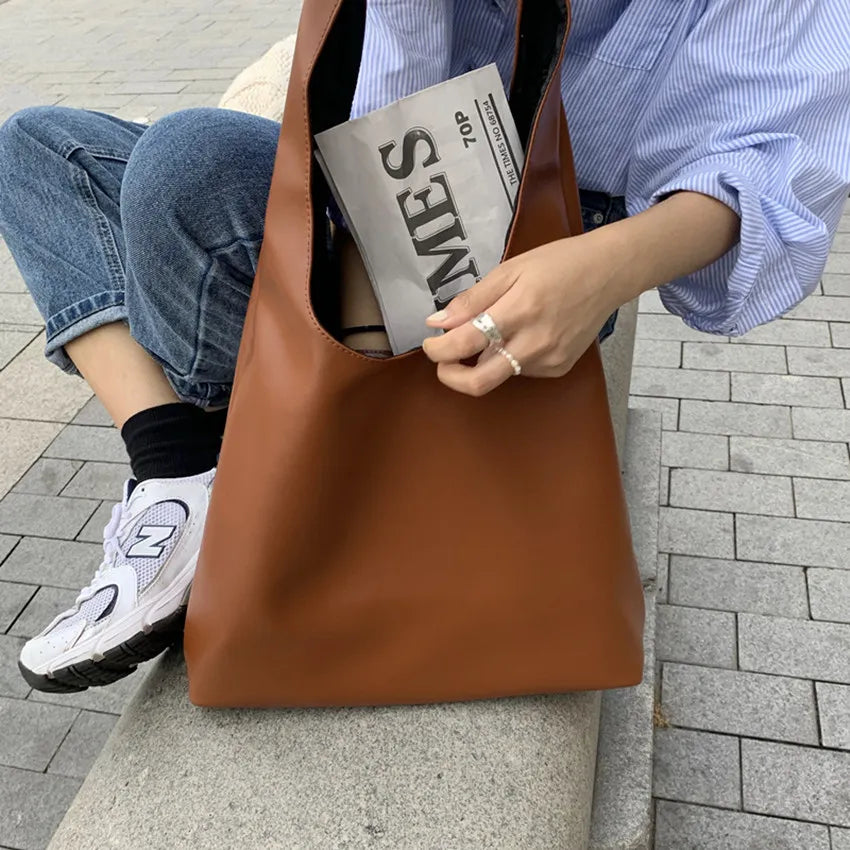 City Gal Leather Tote Bag