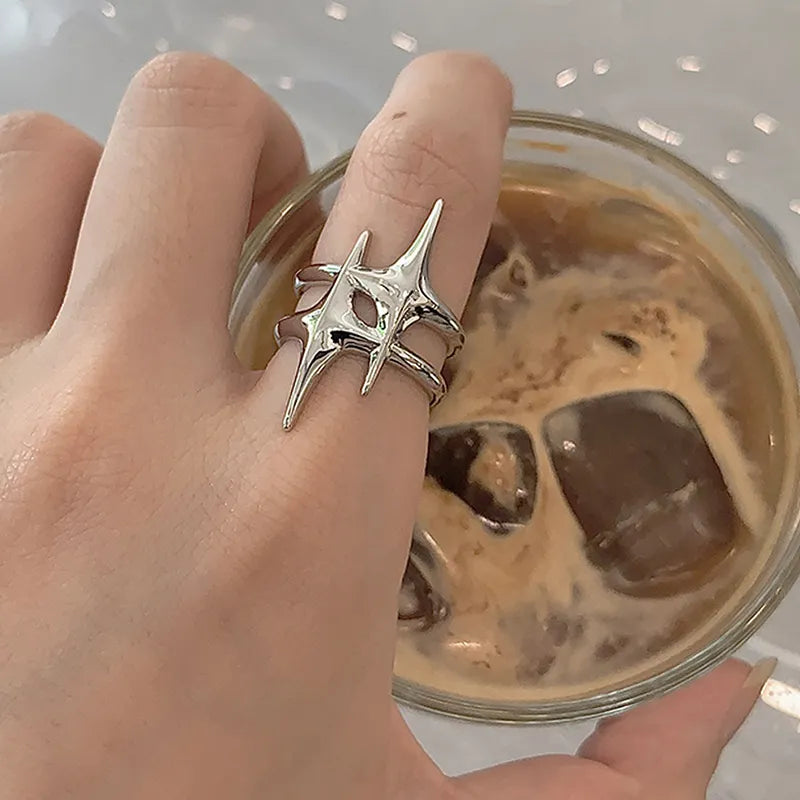 Silver Star Aesthetic Ring