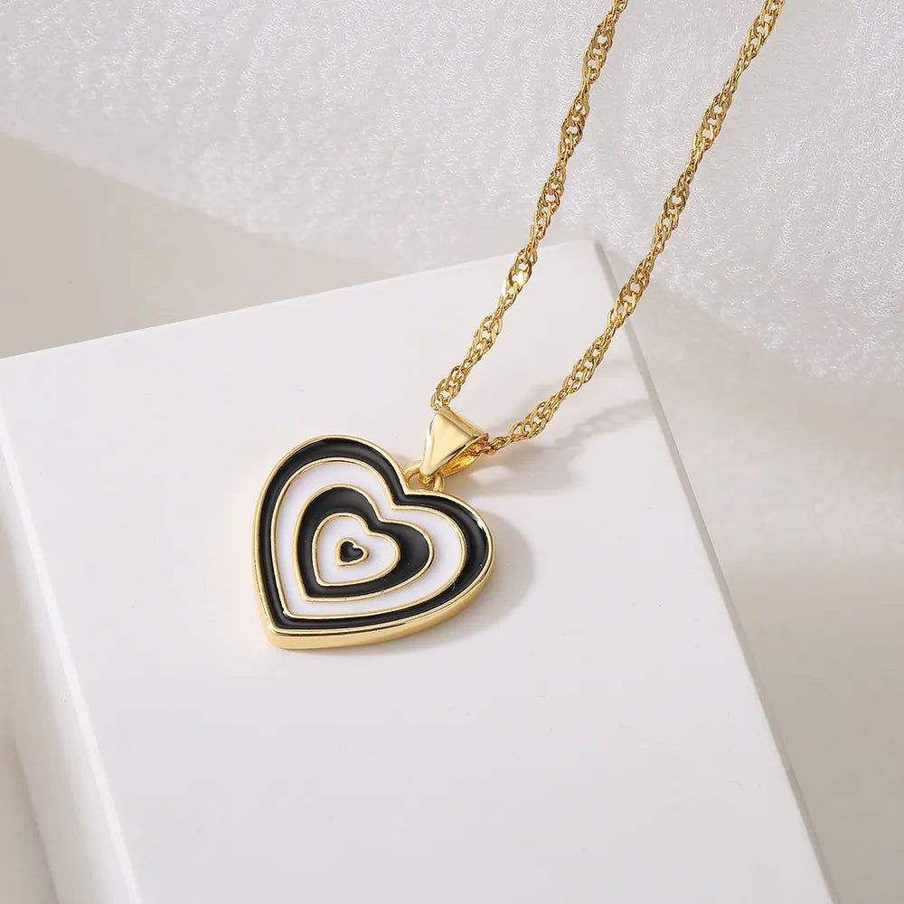 Y2K Candy Heart Pendant Necklace