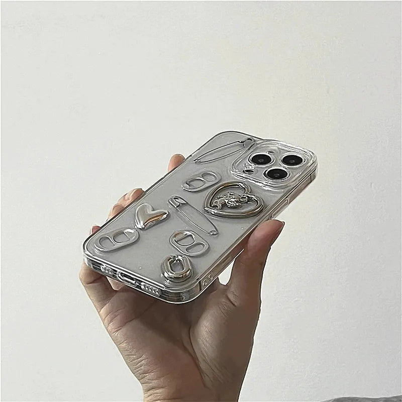 Metal Heart iPhone Case