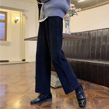 Vintage High Waist Corduroy Trousers