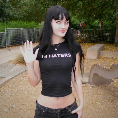 Hi/Bye Haters Baby Tee