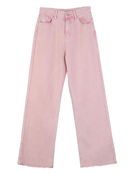Peachy Pink High Waisted Jeans