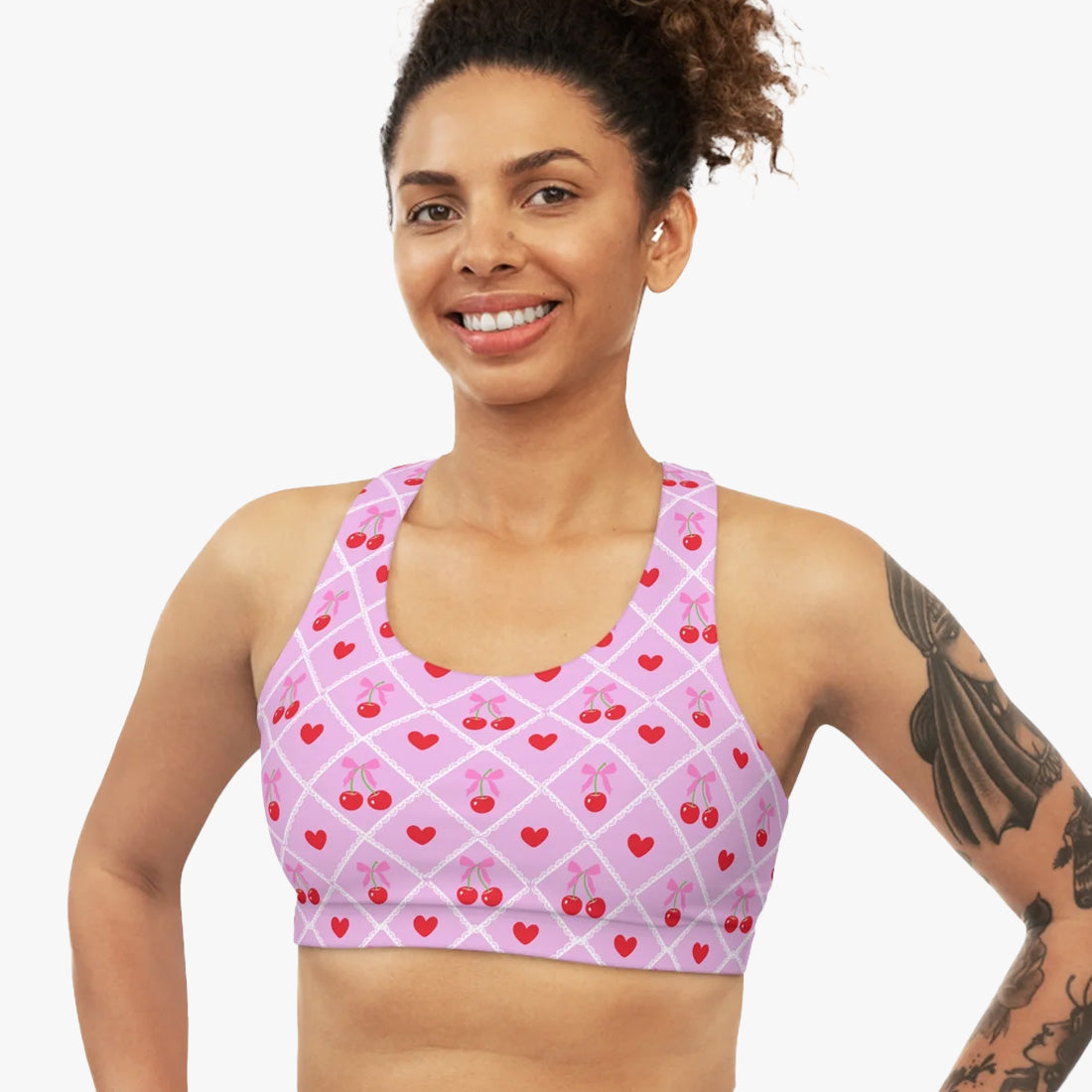 Coquette Cherry Sports Bra