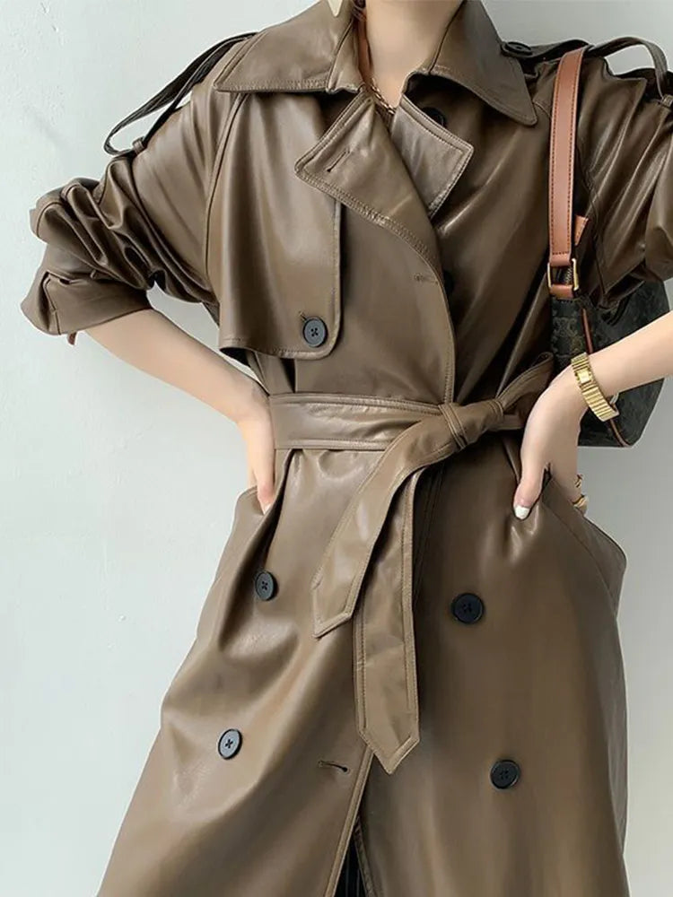 Helsing Leather Trench Coat
