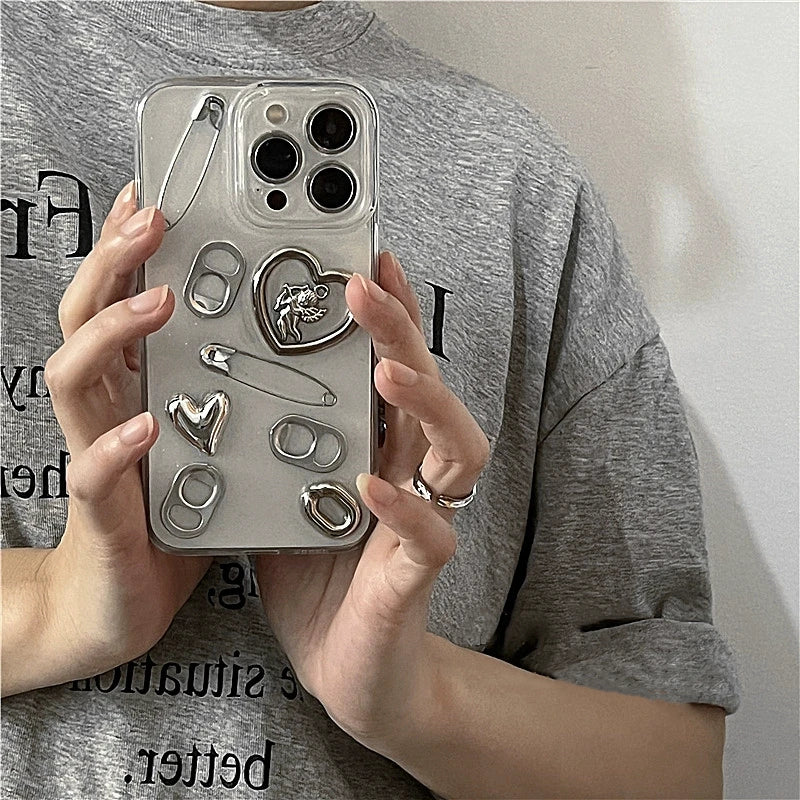 Metal Heart iPhone Case