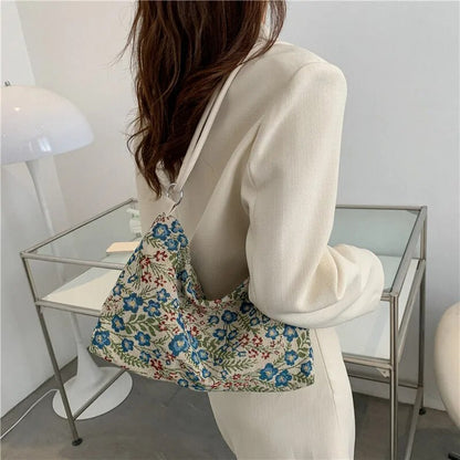 Jacquard Embroidery Shoulder Bag