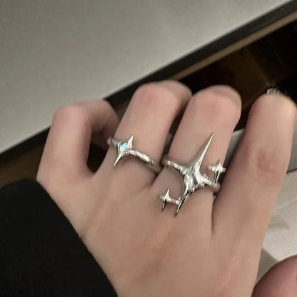 Silver Star Aesthetic Ring