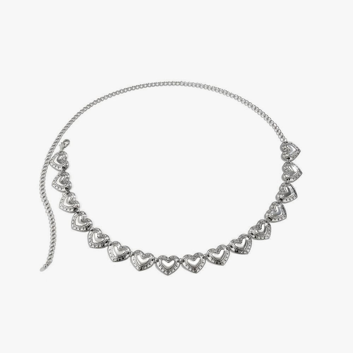 Gleaming Heartbeat Belt Chain