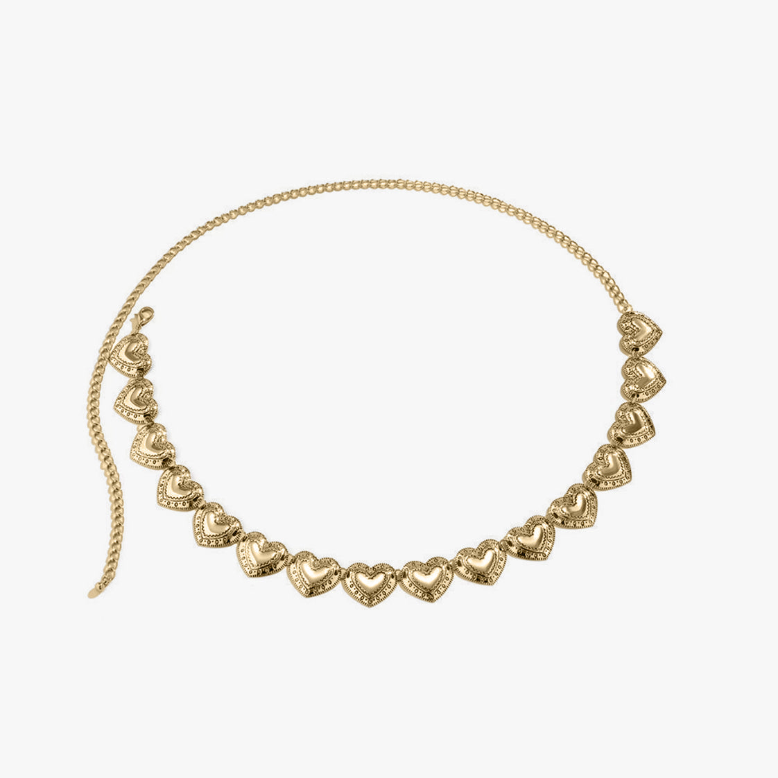 Gleaming Heartbeat Belt Chain
