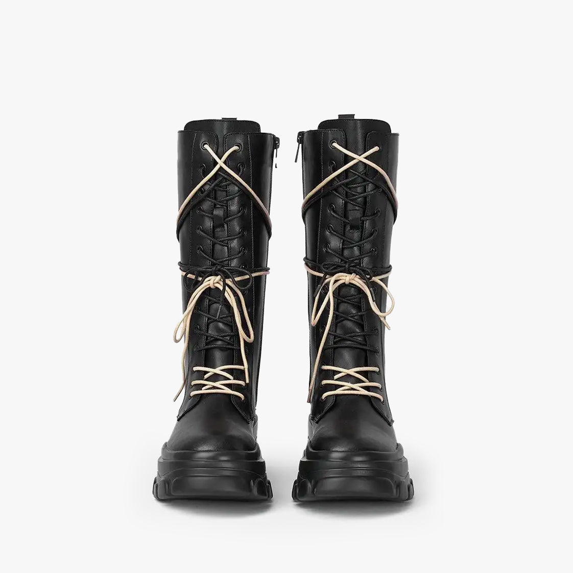 Raven Platform Lace-up Boots