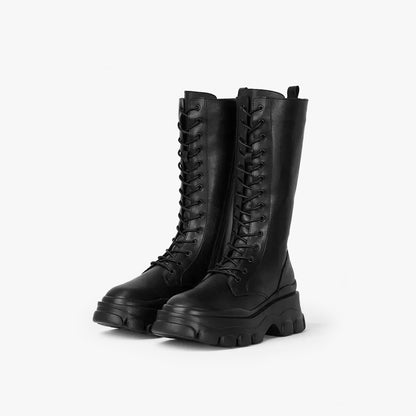 Raven Platform Lace-up Boots