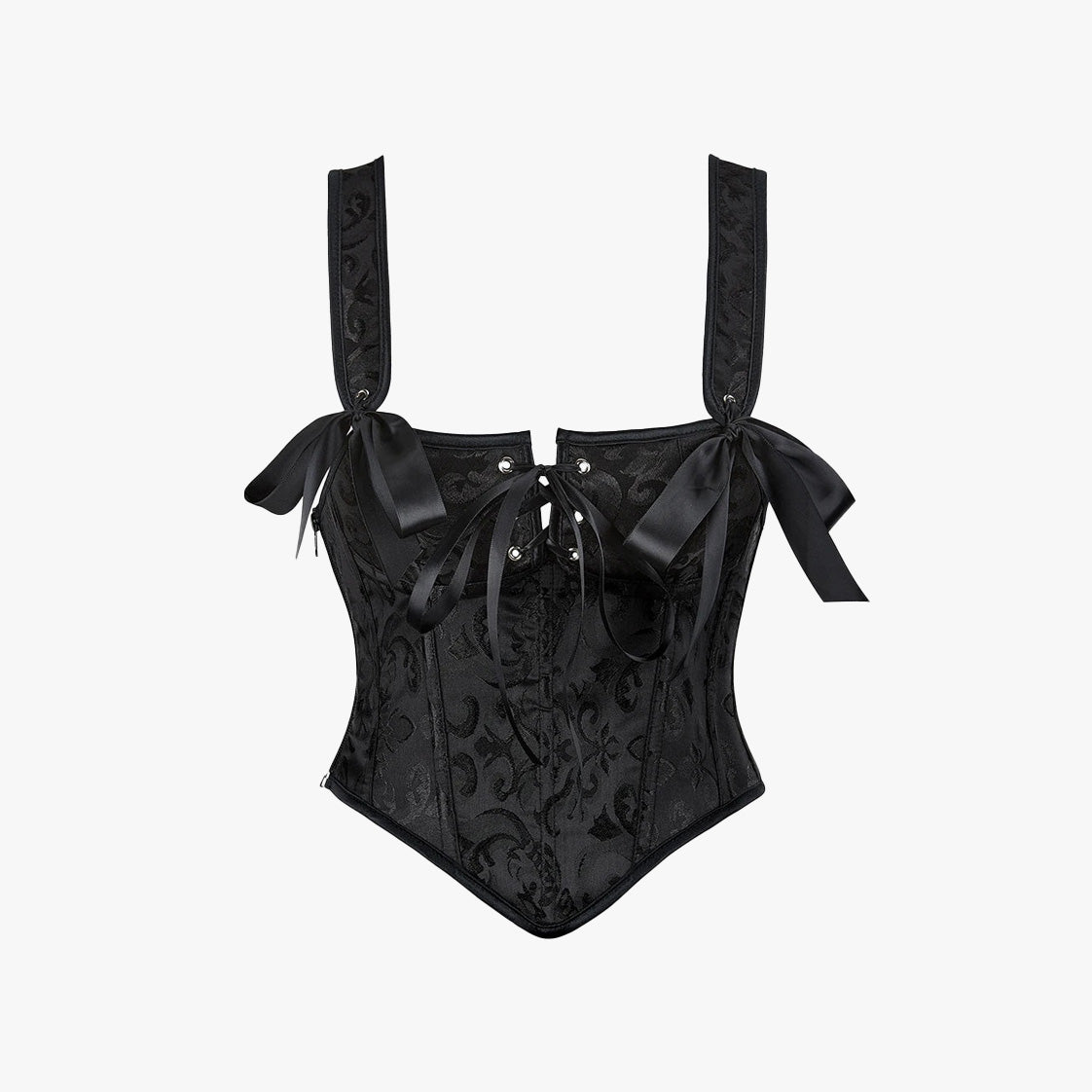 Vampira Goth Brocade Corset Top