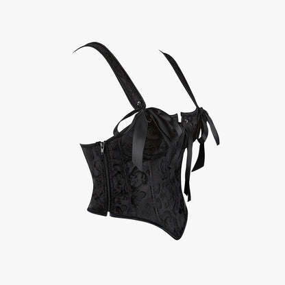Vampira Goth Brocade Corset Top