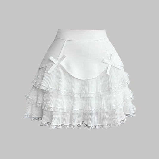 Ballerina Lace Short Mini Skirt