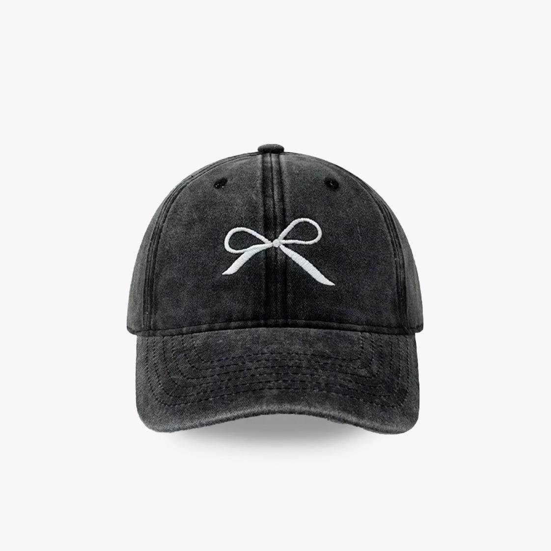 Cute Bow Embroidered Baseball Cap