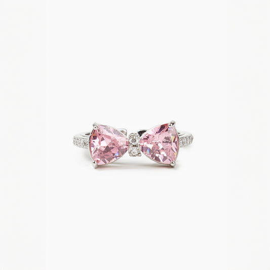 Coquette Bow Pink Ring