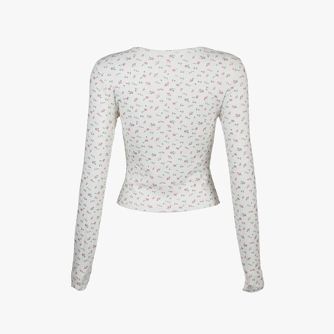 Coquette Spring Flowers Long Sleeve Top