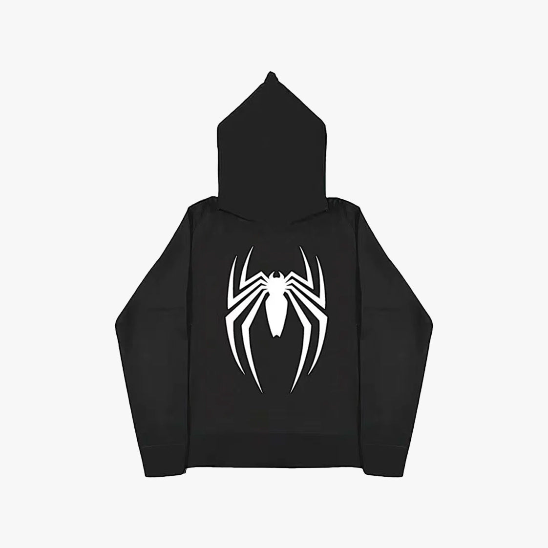 Y2k Spider Oversized Zip Up Hoodie