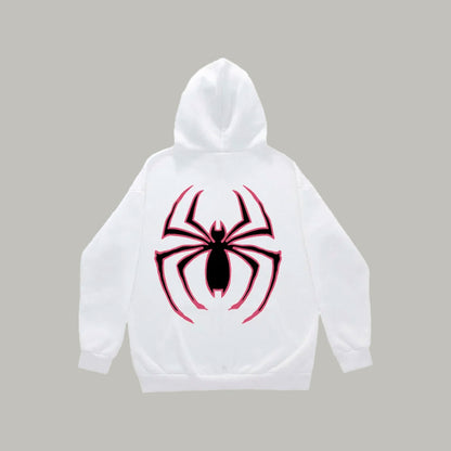 Y2k Spider Oversized Zip Up Hoodie