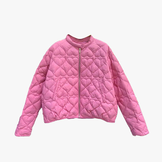 Pink Hearts Padded Jacket