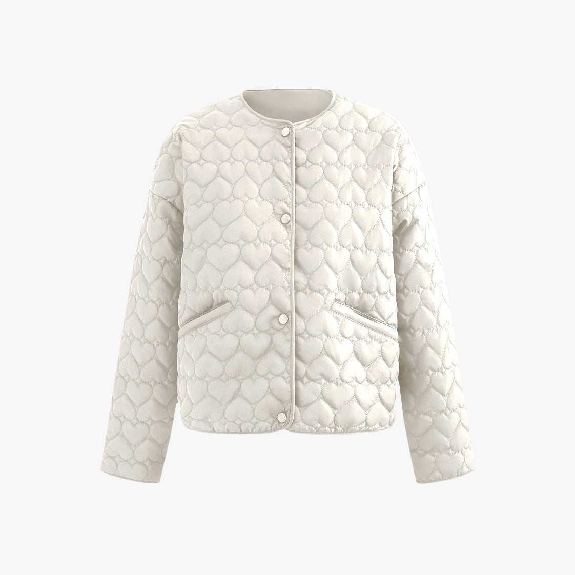 Korean Heart Quilted Jacket
