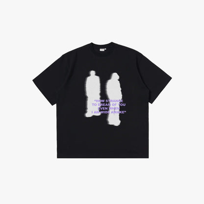 Vintage Shadow Graphic Oversized Tee