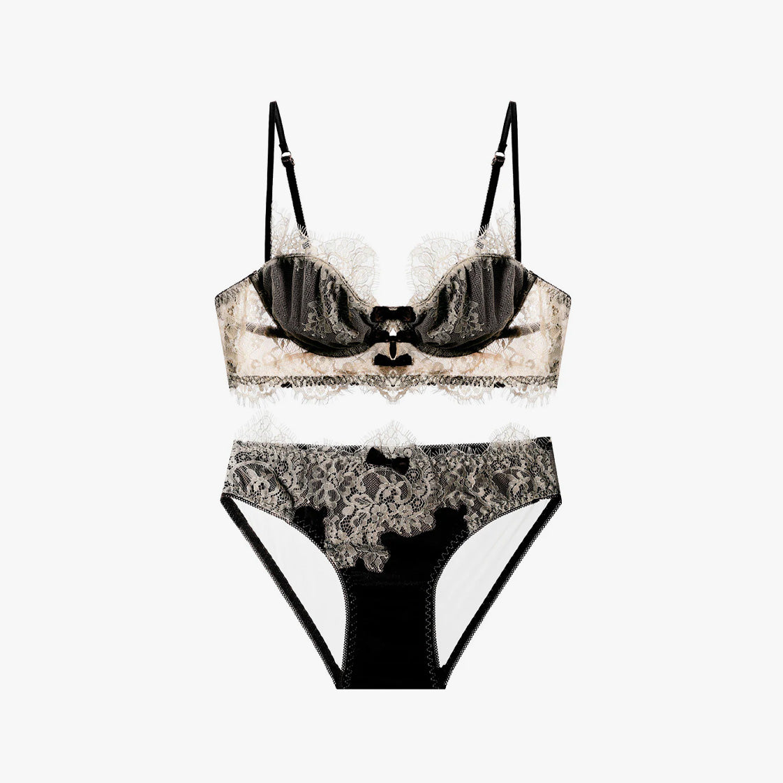 French Lace Lingerie Bra Set