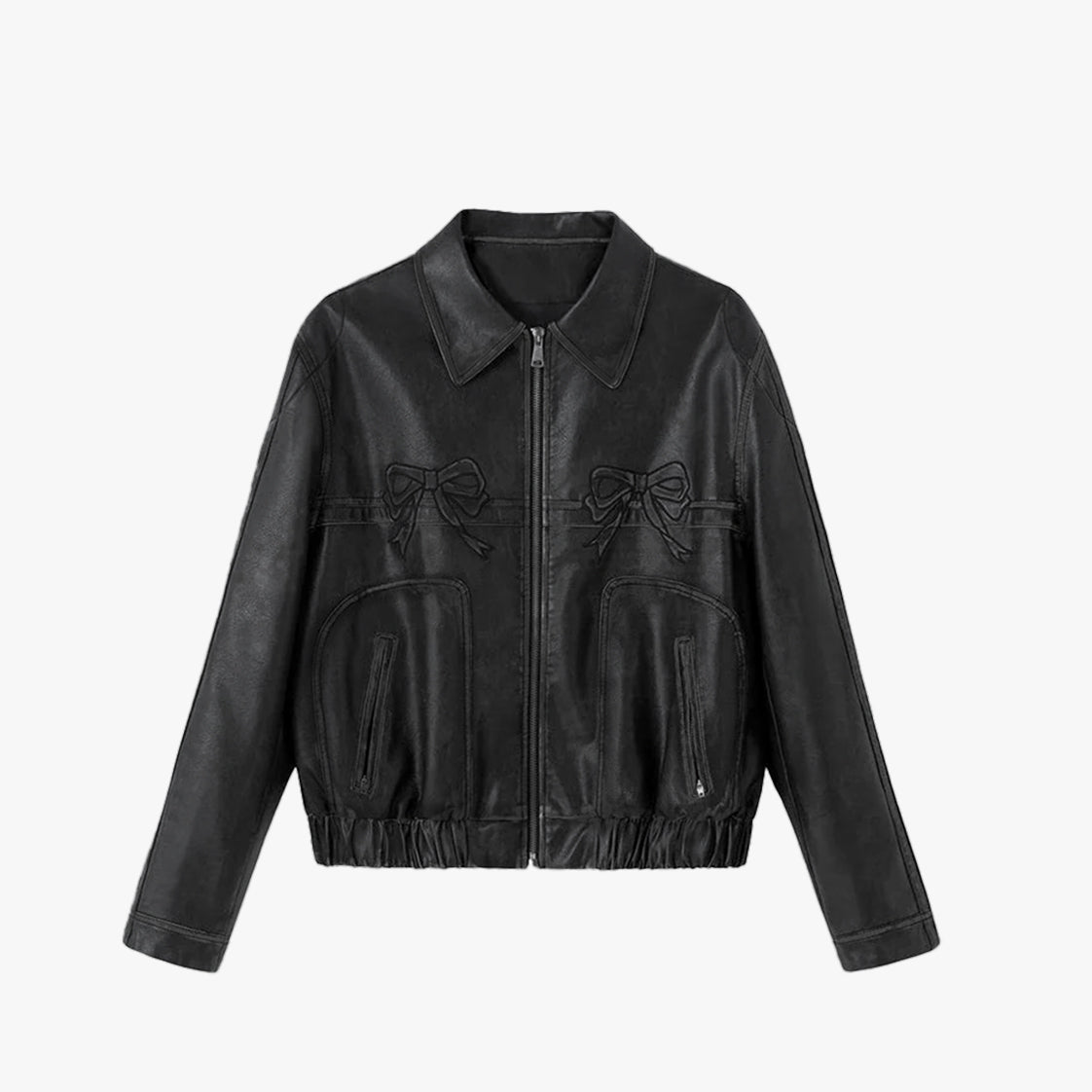 Ribbon Motorcycle Leather Vintage Jacket – Kultur and Co