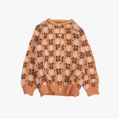 Vintage Flowers Wool Cardigan
