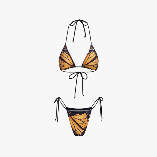Y2K Butterfly Print Bikini Swimsuit