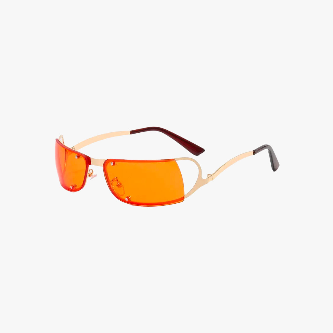 Y2K Metallic Frame Sunglasses