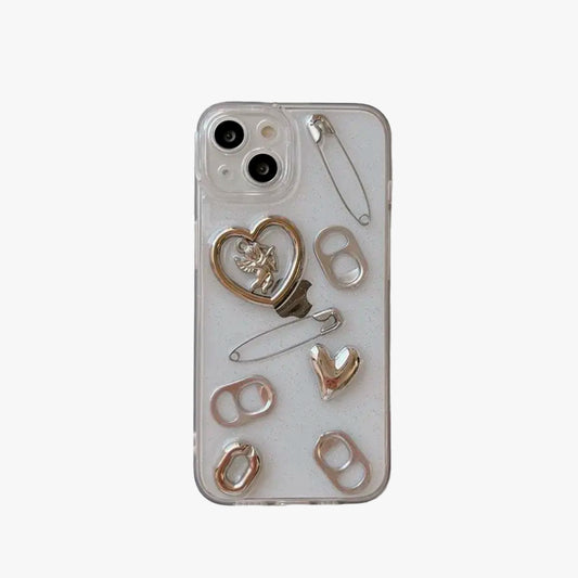 Metal Heart iPhone Case