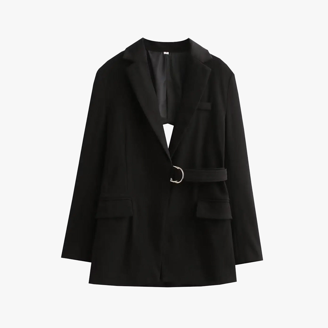 Office Siren Cut-Out Belted Blazer